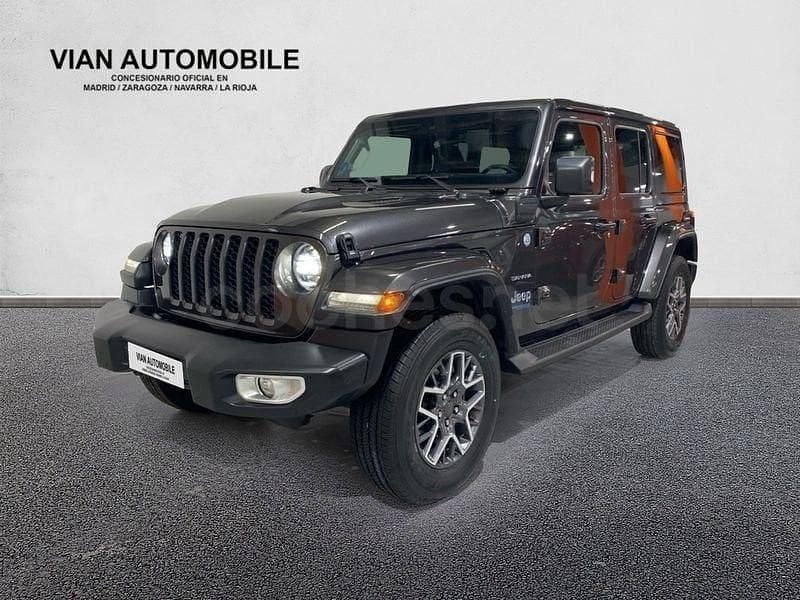 Usado Jeep Wrangler Sahara 381 CV (280 kW) 2022 Gris / plata SUV