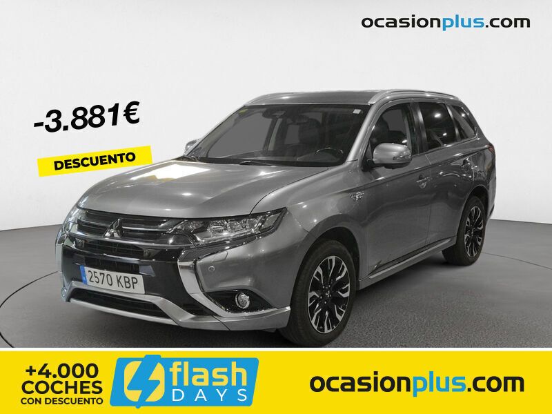 Gris Usado 2017 Mitsubishi Outlander P-HEV Recogida | 17.400 € (Buen precio) - Imagen 1/4