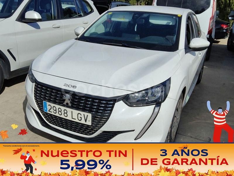 Blanco Usado 2020 Peugeot 208 Active Utilitario | 11.250 € (Precio justo) - Imagen 1/2