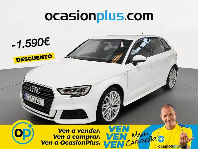 Käytetty Audi A3 S-Line 116 HP (85 kW) 2019 Valkoinen Sedan