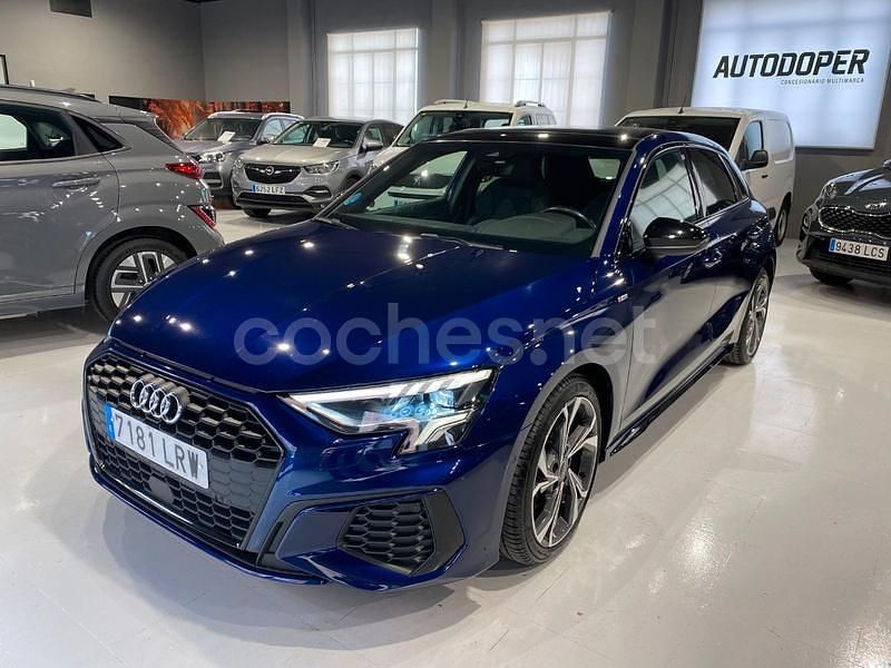 Usado Audi A3 150 CV (110 kW) 2021 Azul Berlina