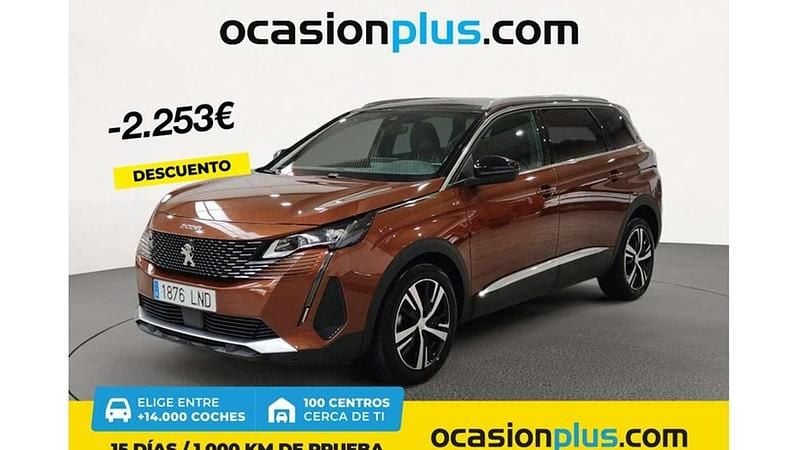 Marrón Usado 2021 Peugeot 5008 Style Monovolumen | 22.537 € (Precio justo) - Imagen 1/4