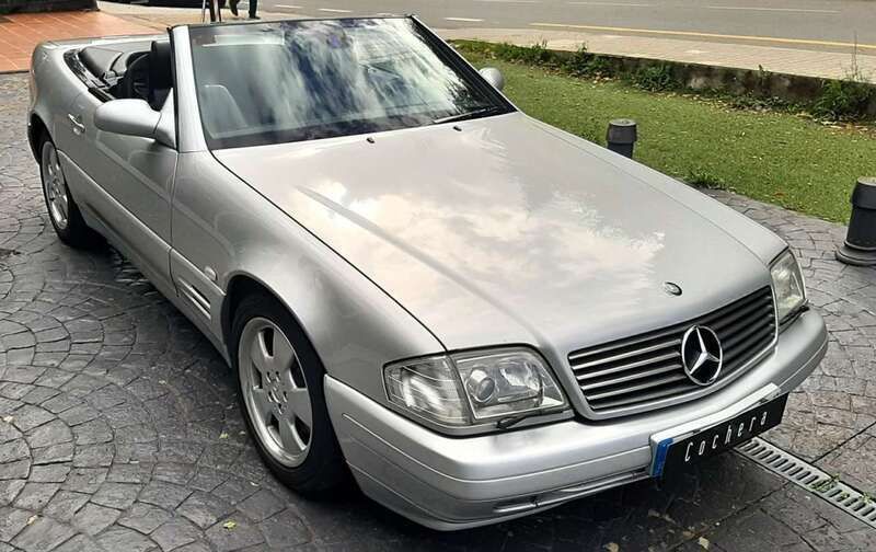 744 plata brillante Usado 1999 Mercedes SL500 Descapotable | 39.900 € - Imagen 1/4