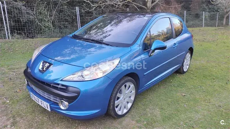 Usado Peugeot 207 GT 150 CV (110 kW) 2007 Azul Berlina