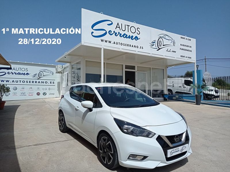 Blanco Usado 2021 Nissan Micra Acenta Utilitario | 12.950 € (Precio justo) - Imagen 1/4