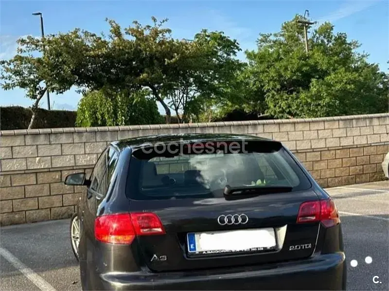 Usado Audi A3 Sportback S-Line 140 CV (102 kW) 2008 Negro Utilitario