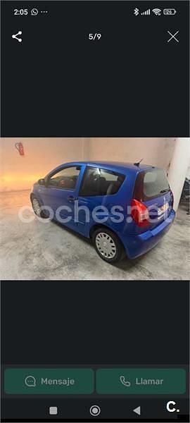 Usado Citroën C2 Furio 75 CV (55 kW) 2006 Azul Utilitario