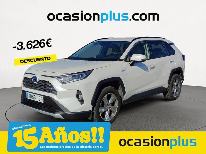 Blanco Usado 2019 Toyota RAV4 Hybrid Luxury SUV | 27.900 € (Un poco caro) - Imagen 1/4