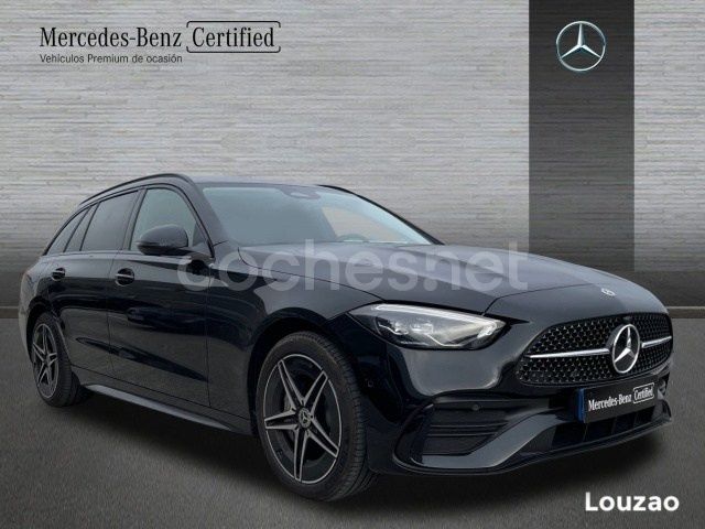 Usado Mercedes C300e AMG line 313 CV (230 kW) 2024 Negro Familiar