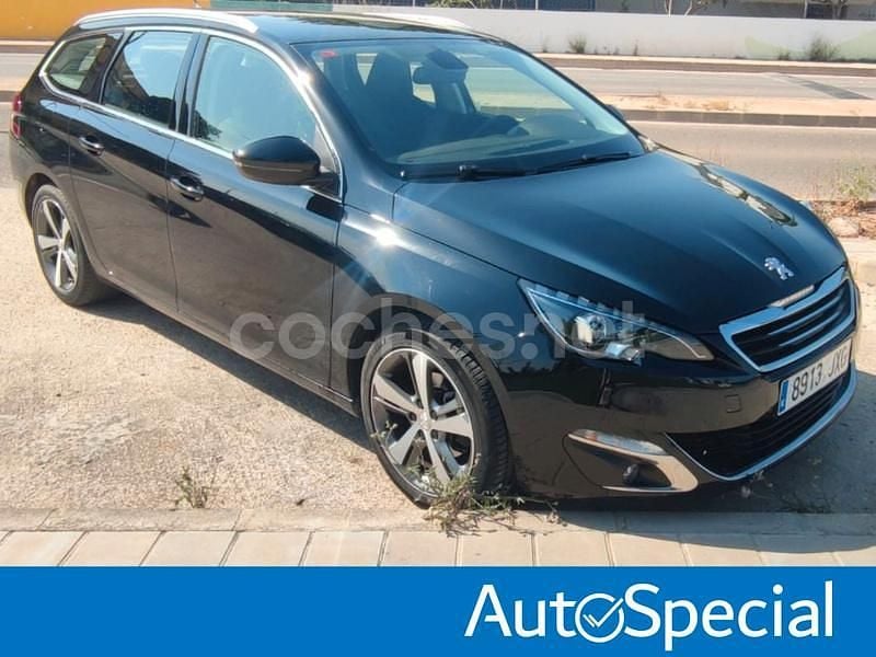 Negro Usado 2017 Peugeot 308 SW Allure Familiar | 9990 € (Buen precio) - Imagen 1/2