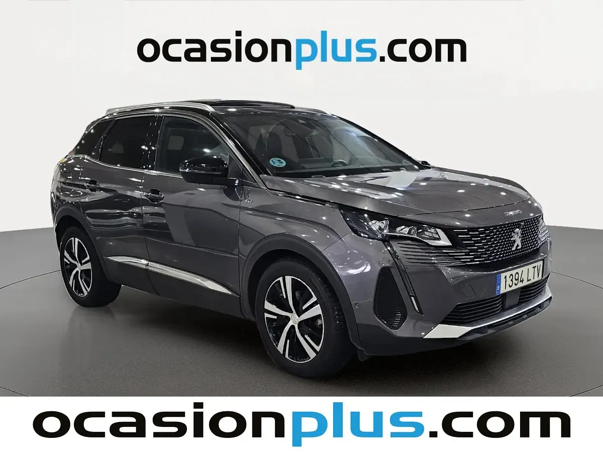 Usado Peugeot 3008 GT 131 CV (96 kW) 2021 Gris SUV