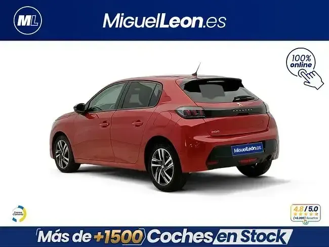 Usado Peugeot 208 Allure 102 CV (75 kW) 2023 Rojo Utilitario