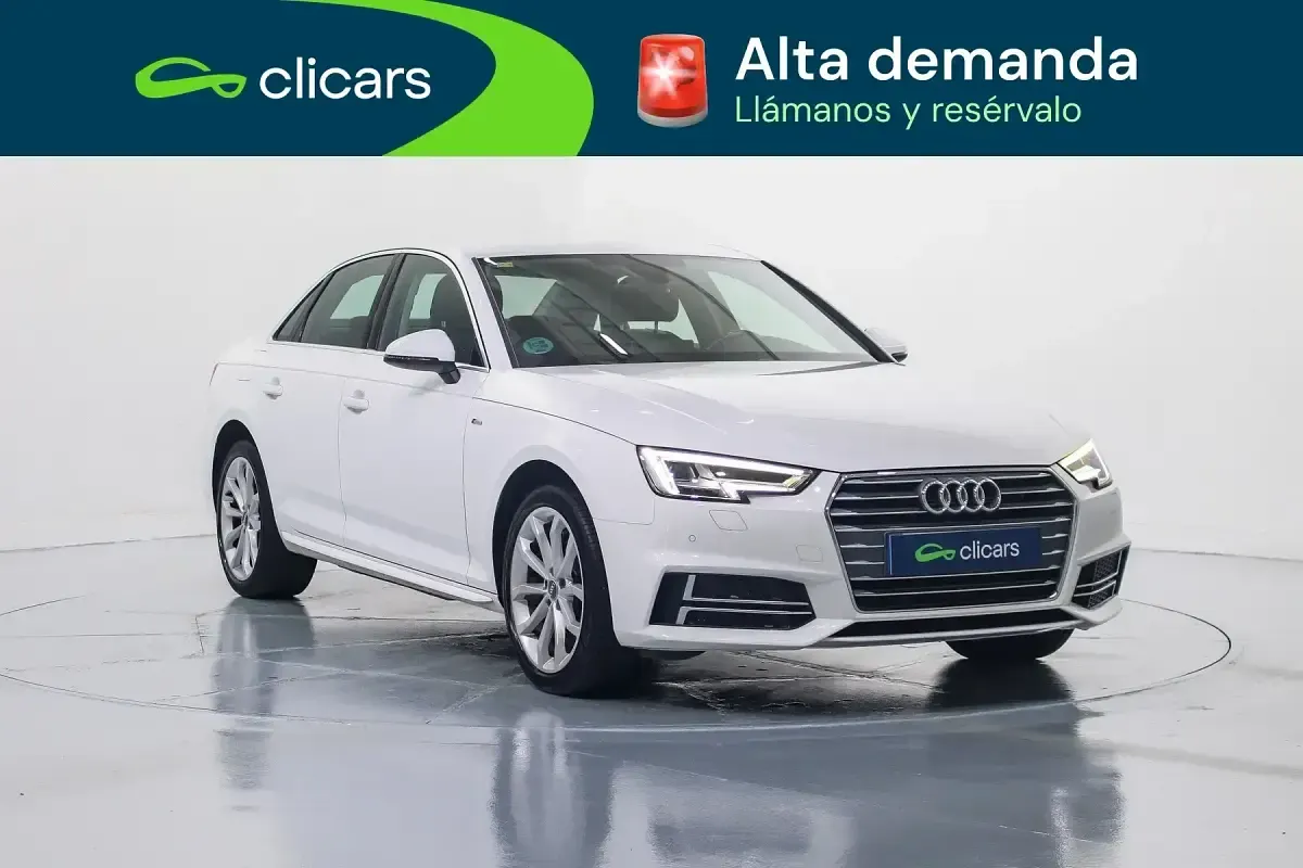 Usado Audi A4 S-Line 150 CV (110 kW) 2018 Blanco Berlina
