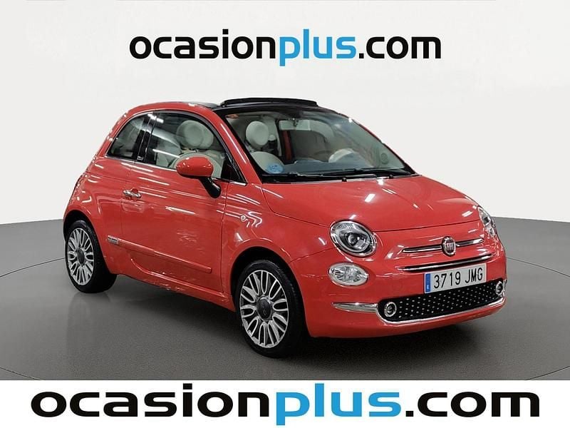 Usado Fiat 500C Lounge 69 CV (50 kW) 2016 Rojo Descapotable