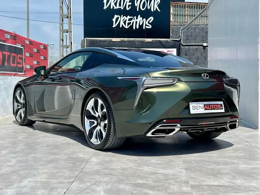 Usado Lexus LC 500 Luxury Line 477 CV (350 kW) 2020 Verde Coupe