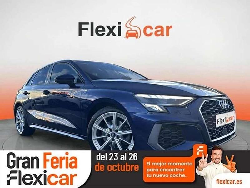 Azul Usado 2021 Audi A3 Sportback Utilitario | 20.890 € (Precio justo) - Imagen 1/4