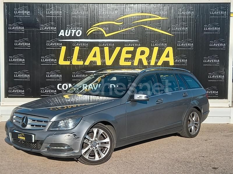 Gris / plata Usado 2014 Mercedes C220 Avantgarde Familiar | 8900 € (Super precio) - Imagen 1/4