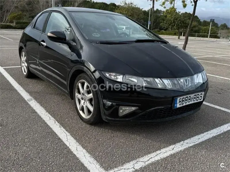 Usado Honda Civic Sport 140 CV (102 kW) 2007 Negro Berlina