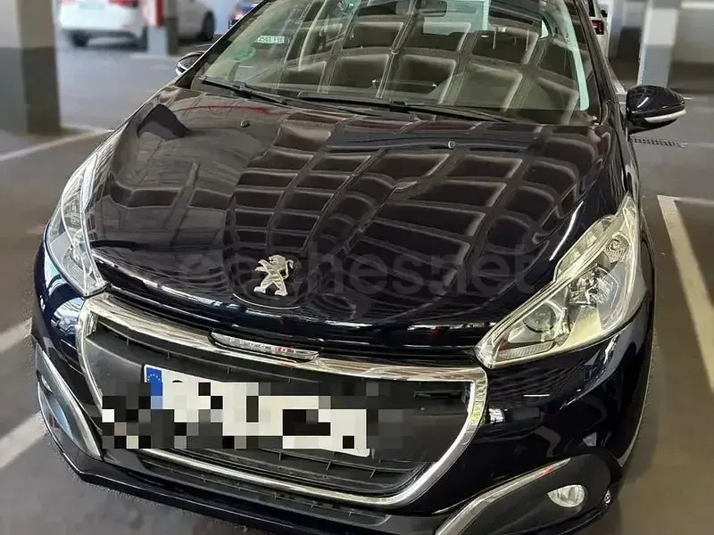 Usado Peugeot 208 Style 100 CV (73 kW) 2018 Azul Utilitario