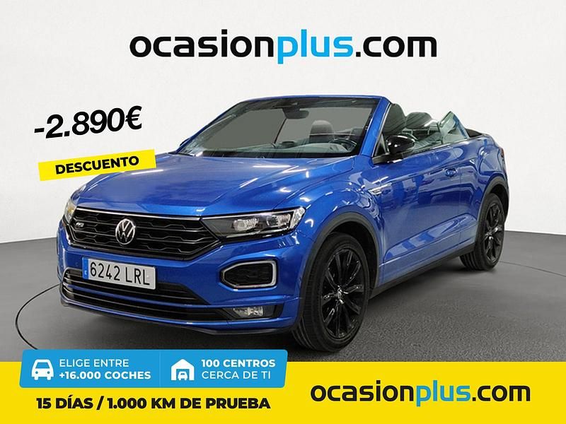 Azul Usado 2021 VW T-Roc Cabriolet R-line Descapotable | 31.800 € (Precio justo) - Imagen 1/4