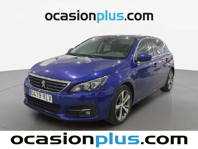 Usado Peugeot 308 Allure 110 CV (80 kW) 2018 Azul Utilitario