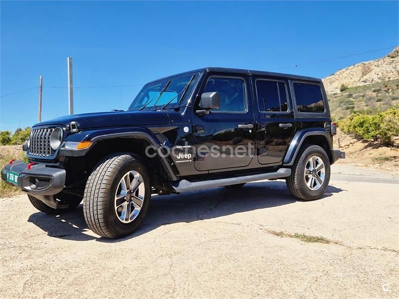 Usado Jeep Wrangler Sahara 272 CV (200 kW) 2023 Negro SUV