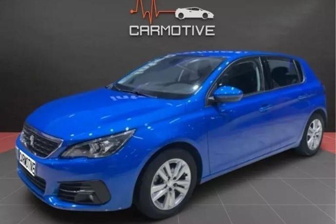 Azul Usado 2021 Peugeot 308 Allure | 17.900 € (Caro) - Imagen 1/4