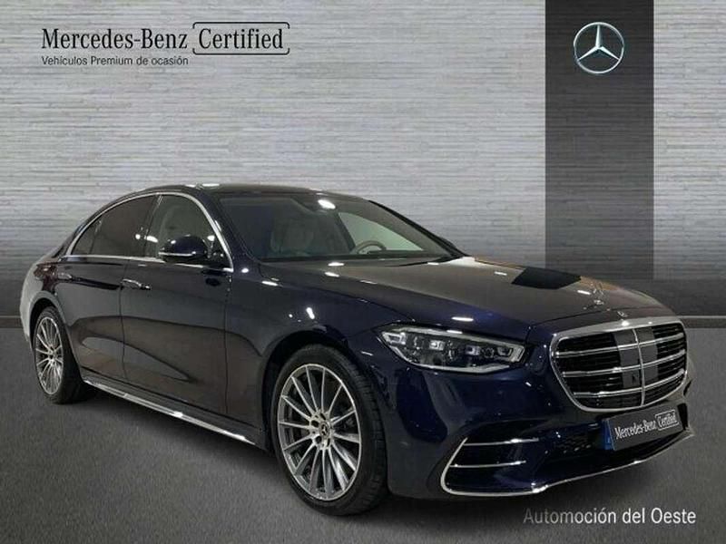 Usado Mercedes S450 AMG line 371 CV (272 kW) 2023 Azul Berlina