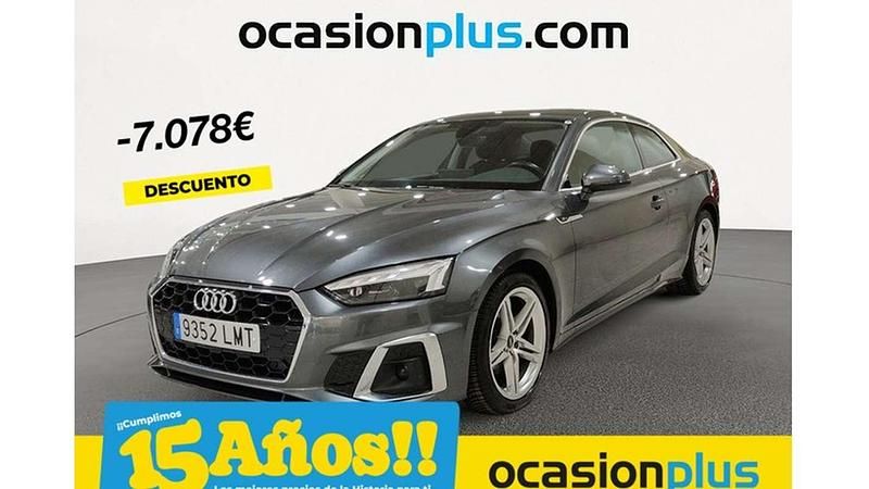 Gris Usado 2021 Audi A5 S-Line Coupe | 28.091 € (Super precio) - Imagen 1/4