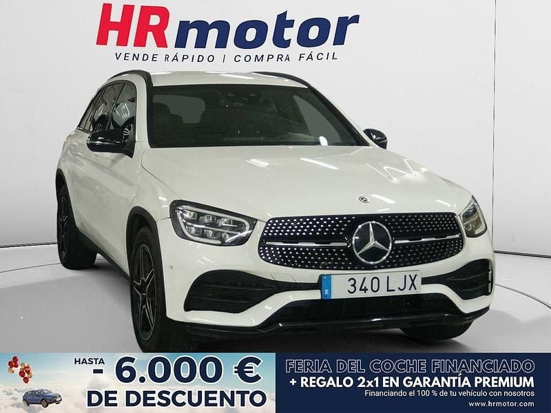 Blanco Usado 2020 Mercedes GLC200 AMG line SUV | 31.490 € (Precio justo) - Imagen 1/4
