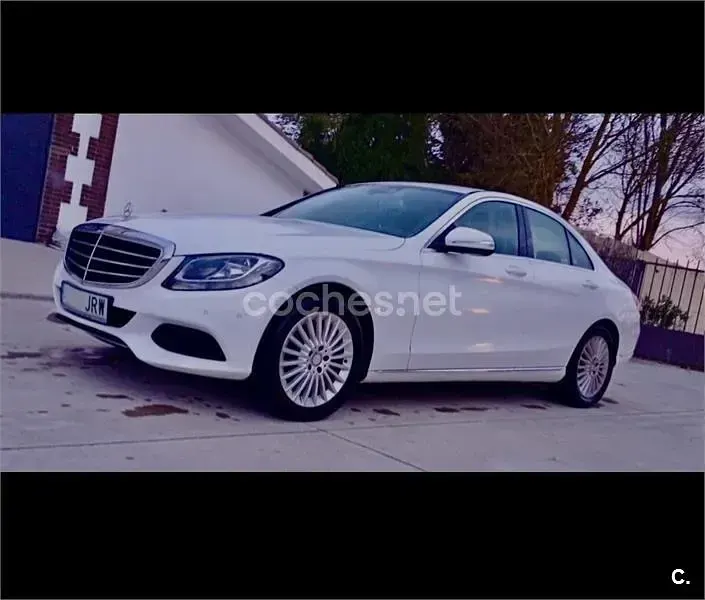 Usado Mercedes C220 Exclusive 170 CV (125 kW) 2015 Blanco Berlina
