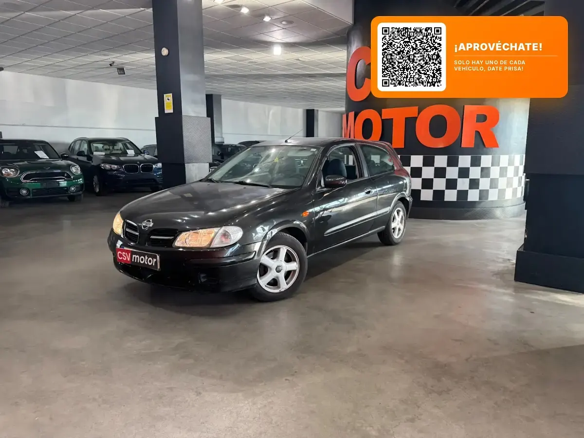 Usado Nissan Almera Comfort 90 CV (66 kW) 2002 Negro Utilitario
