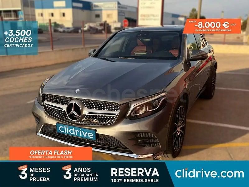 Usado Mercedes GLC220 170 CV (125 kW) 2017 Negro Coupe