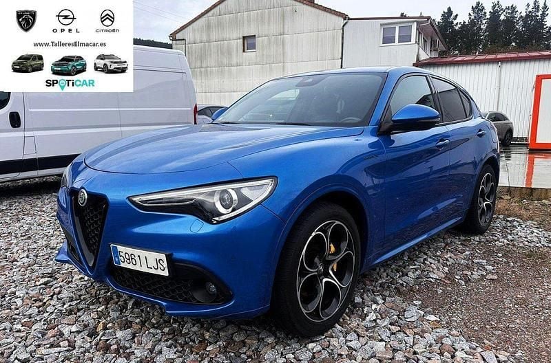 Azul Usado 2020 Alfa Romeo Stelvio Veloce SUV | 28.900 € (Precio justo) - Imagen 1/4