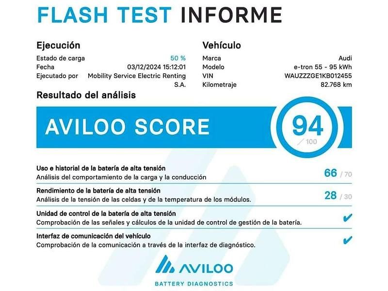 Usado Audi e-tron S-Line 300 kW (408 CV) 2019 Blanco SUV