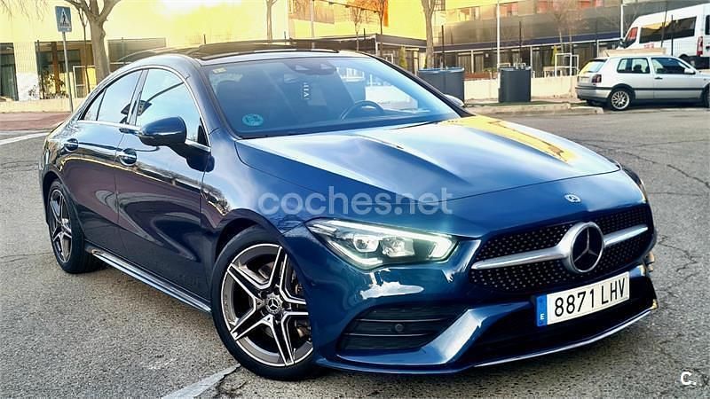 Usado Mercedes CLA200 150 CV (110 kW) 2020 Azul Berlina