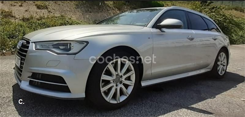Usado Audi A6 S-Line 218 CV (160 kW) 2015 Gris / plata Familiar