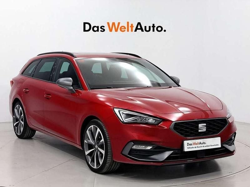 Rojo Usado 2021 Seat Leon FR Familiar | 17.400 € (Super precio) - Imagen 1/4