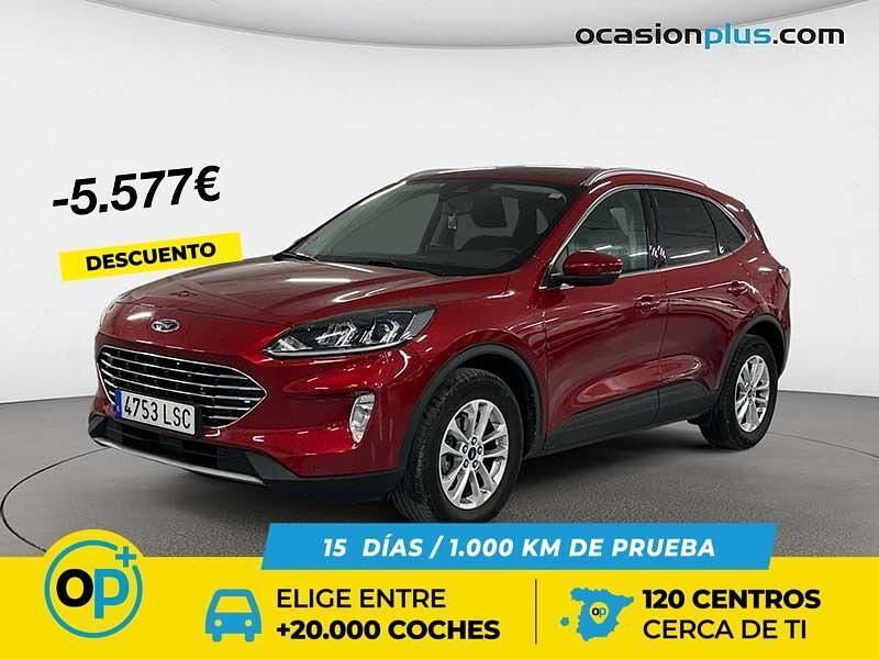 Rojo Usado 2021 Ford Kuga Titanium SUV | 18.450 € (Super precio) - Imagen 1/4