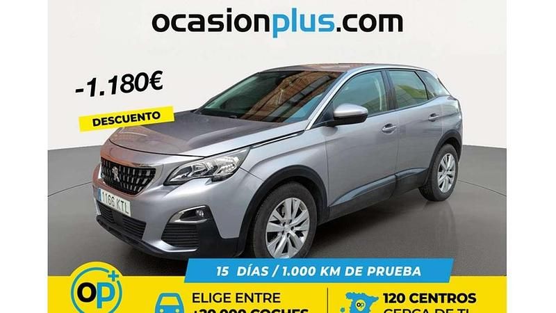 Usado Peugeot 3008 Allure 131 CV (96 kW) 2019 Gris SUV