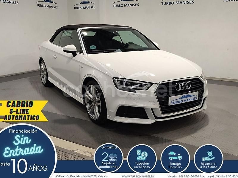 Blanco Usado 2021 Audi A3 Cabriolet S-Line Descapotable | 25.990 € (Un poco caro) - Imagen 1/4