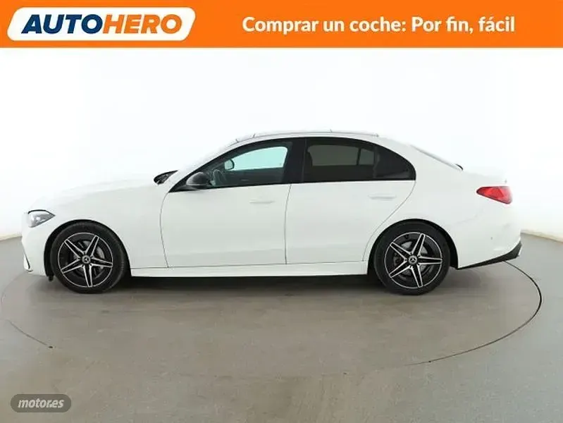 Usado Mercedes C220 AMG line 200 CV (147 kW) 2022 Blanco Berlina