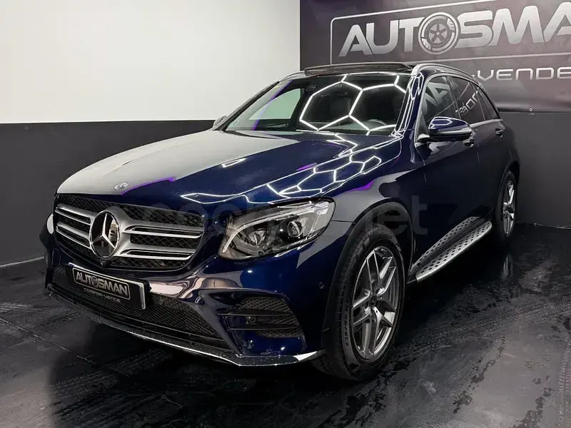 Usado Mercedes GLC250 204 CV (150 kW) 2018 Azul SUV