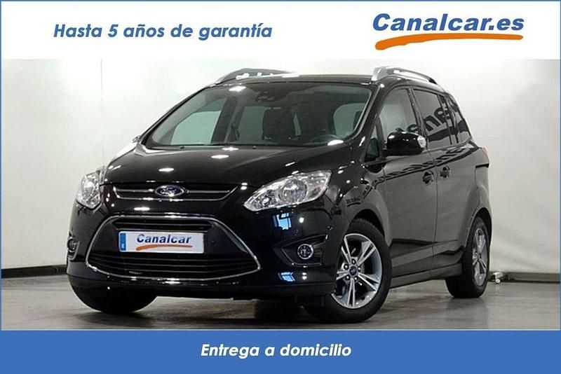 Usado Ford Grand C-Max S 125 CV (91 kW) 2015 Negro Monovolumen