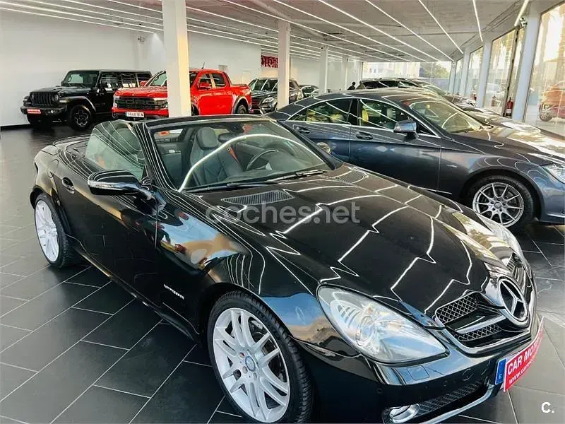 Usado Mercedes SLK200 163 CV (119 kW) 2008 Negro Descapotable