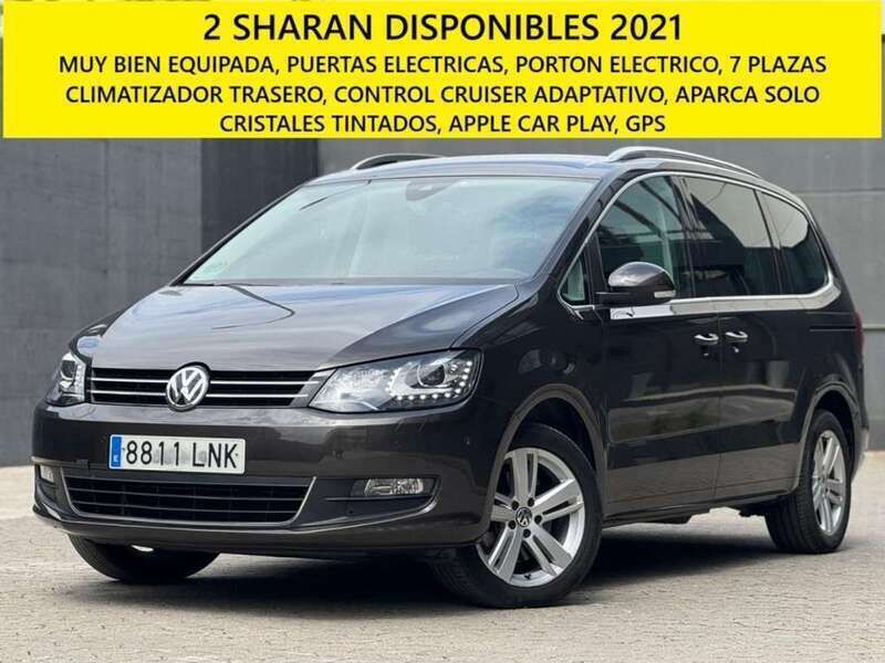 Gris / plata Usado 2021 VW Sharan Sportline Monovolumen | 30.995 € (Un poco caro) - Imagen 1/4