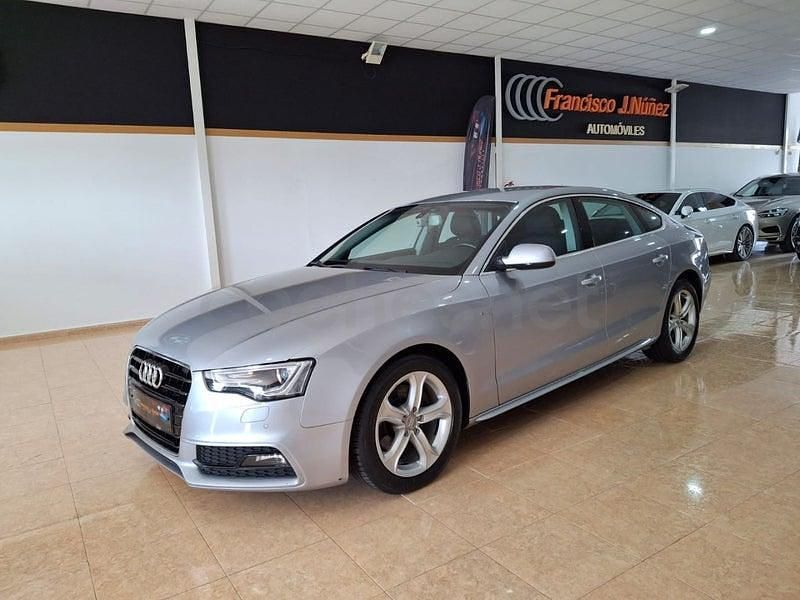 Usado Audi A5 Sportback S-Line 190 CV (139 kW) 2016 Gris / plata Utilitario