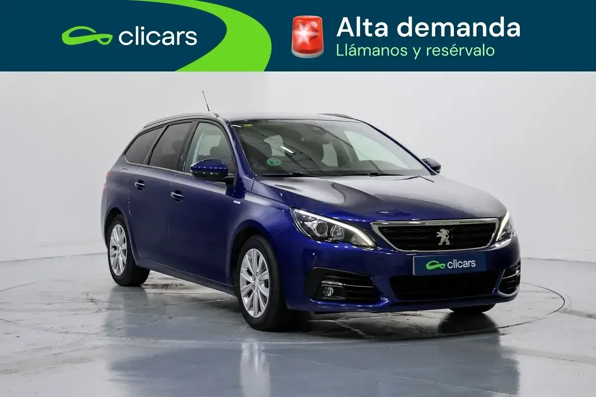 Usado Peugeot 308 SW Style 130 CV (95 kW) 2018 Azul Familiar
