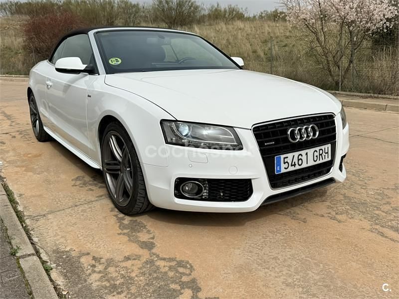 Usado Audi A5 Cabriolet S-Line 240 CV (176 kW) 2009 Blanco Descapotable