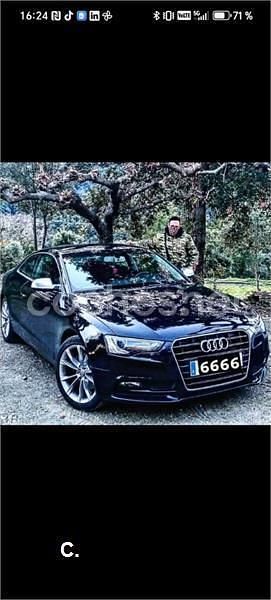 Usado Audi A5 190 CV (139 kW) 2015 Negro Coupe